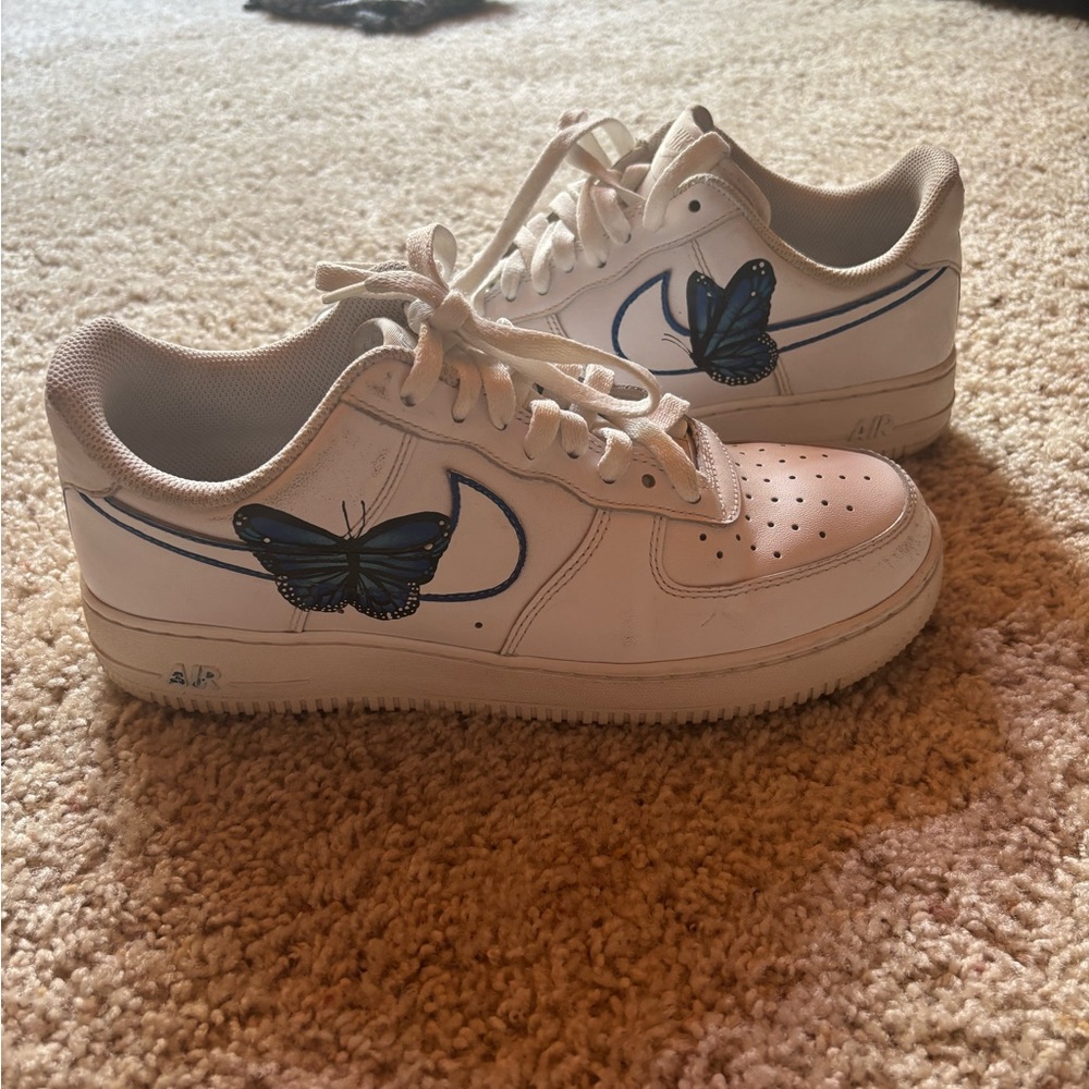 Women’s Nike Air Force 1 with butterflies